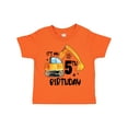 thumbnail image 1 of Inktastic Construction Truck It's My 5th Birthday Boys or Girls Toddler T-Shirt, 1 of 5