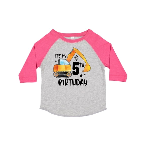Inktastic Construction Truck It's My 5th Birthday Boys or Girls Toddler T-Shirt