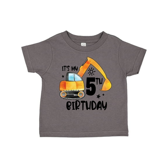 Inktastic Construction Truck It's My 5th Birthday Boys or Girls Toddler T-Shirt