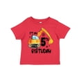 thumbnail image 1 of Inktastic Construction Truck It's My 5th Birthday Boys or Girls Toddler T-Shirt, 1 of 5