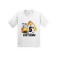 thumbnail image 1 of Inktastic Construction Truck It's My 5th Birthday Youth T-Shirt, 1 of 5