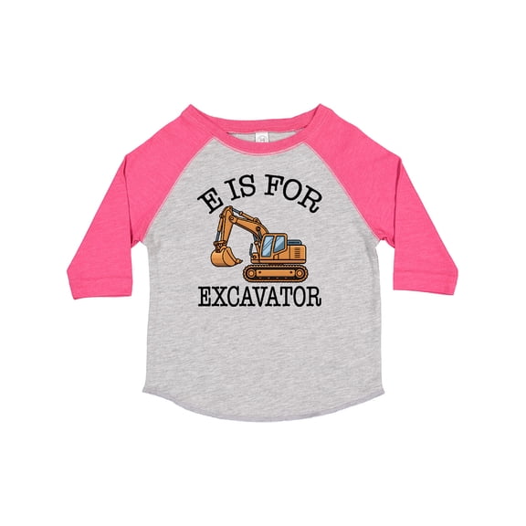 Inktastic Construction Trucks E is for Excavator Boys Toddler T-Shirt