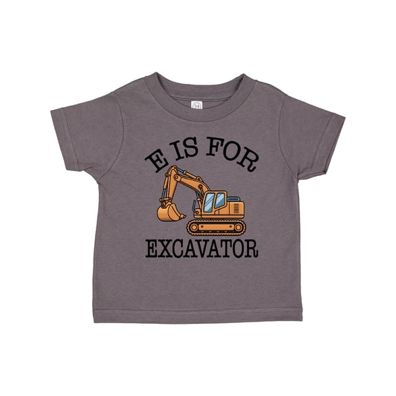Inktastic Construction Trucks E is for Excavator Boys Toddler T-Shirt