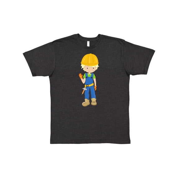Inktastic Construction Worker, Blond Hair, Boy With Hammer T-Shirt