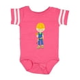 thumbnail image 1 of Inktastic Construction Worker, Blond Hair, Cute Boy, Hammer Boys Baby Bodysuit, 1 of 5