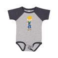 thumbnail image 1 of Inktastic Construction Worker, Blond Hair, Cute Boy, Hammer Boys Baby Bodysuit, 1 of 5