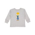 thumbnail image 1 of Inktastic Construction Worker, Blond Hair, Cute Boy, Hammer Boys Long Sleeve Toddler T-Shirt, 1 of 5