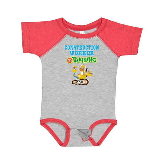 Inktastic Construction Worker in Training Boys or Girls Baby Bodysuit