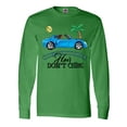 thumbnail image 1 of Inktastic Convertible Hair Don't Care with Black Hair and Blue Car Long Sleeve T-Shirt, 1 of 5