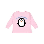 Inktastic Cool As a Penguin Boys or Girls Long Sleeve Toddler T-Shirt