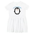 thumbnail image 1 of Inktastic Cool As a Penguin Girls Toddler Dress, 1 of 5