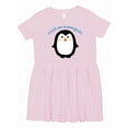 thumbnail image 1 of Inktastic Cool As a Penguin Girls Toddler Dress, 1 of 5
