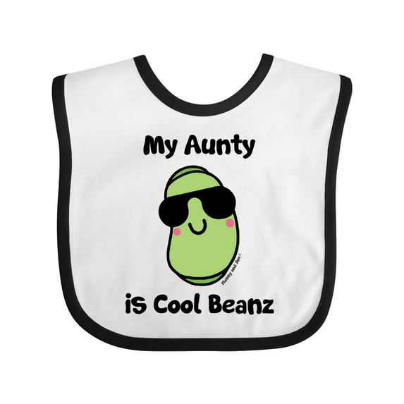 Inktastic Cool Beans Aunty Boys or Girls Baby Bib