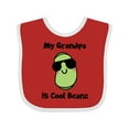 thumbnail image 1 of Inktastic Cool Beans Grandpa Boys or Girls Baby Bib, 1 of 4