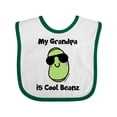 thumbnail image 1 of Inktastic Cool Beans Grandpa Boys or Girls Baby Bib, 1 of 4