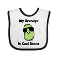 thumbnail image 1 of Inktastic Cool Beans Grandpa Boys or Girls Baby Bib, 1 of 4