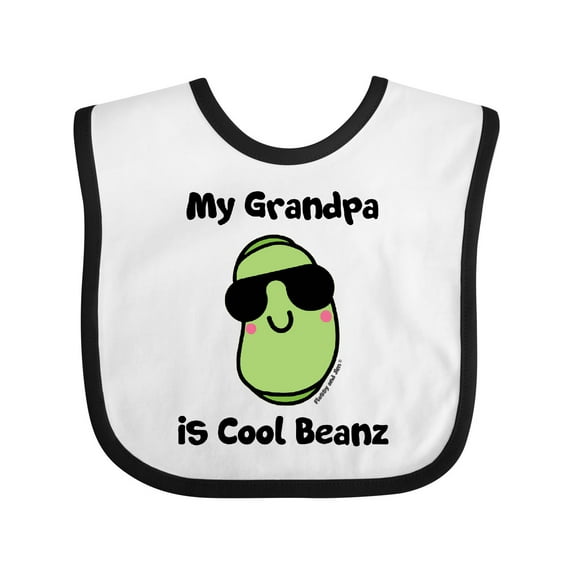 Inktastic Cool Beans Grandpa Boys or Girls Baby Bib