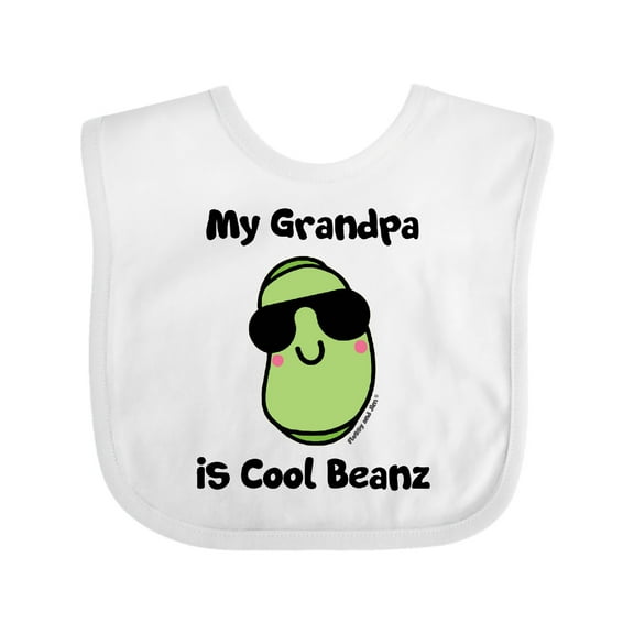 Inktastic Cool Beans Grandpa Boys or Girls Baby Bib