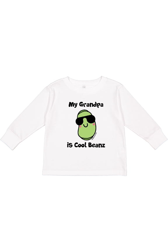 Cool Beans Grandpa Boys or Girls Long Sleeve Toddler T-Shirt