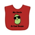 thumbnail image 1 of Inktastic Cool Beans Uncle Boys or Girls Baby Bib, 1 of 4