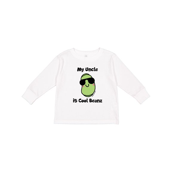 Inktastic Cool Beans Uncle Boys or Girls Long Sleeve Toddler T-Shirt