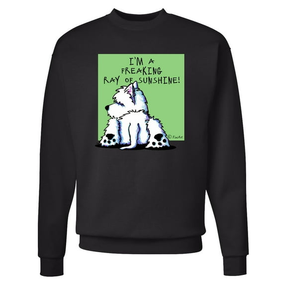 Inktastic Cool Belly Westie Adult Sweatshirt