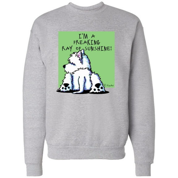 Inktastic Cool Belly Westie Adult Sweatshirt