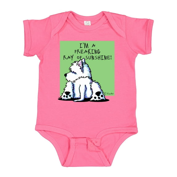 Inktastic Cool Belly Westie Boys or Girls Baby Bodysuit