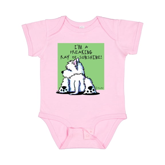 Inktastic Cool Belly Westie Boys or Girls Baby Bodysuit