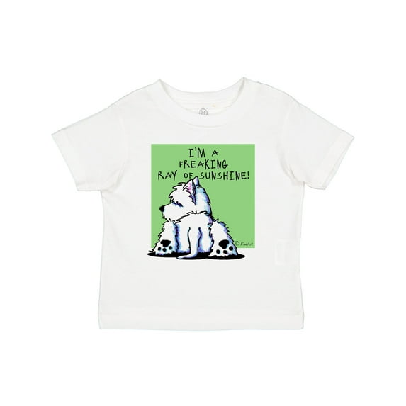 Inktastic Cool Belly Westie Boys or Girls Toddler T-Shirt