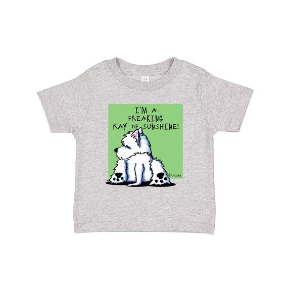 Inktastic Cool Belly Westie Boys or Girls Toddler T-Shirt