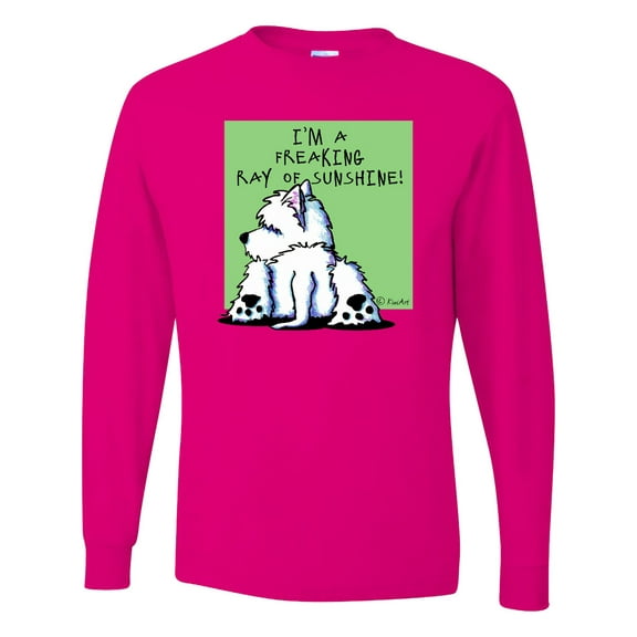 Inktastic Cool Belly Westie Long Sleeve T-Shirt