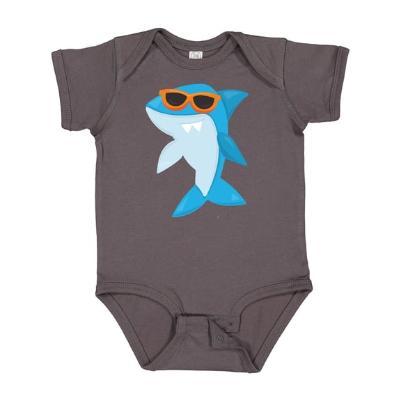 Inktastic Cool Shark, Shark Wearing Sunglasses, Cute Shark Boys or Girls Baby Bodysuit