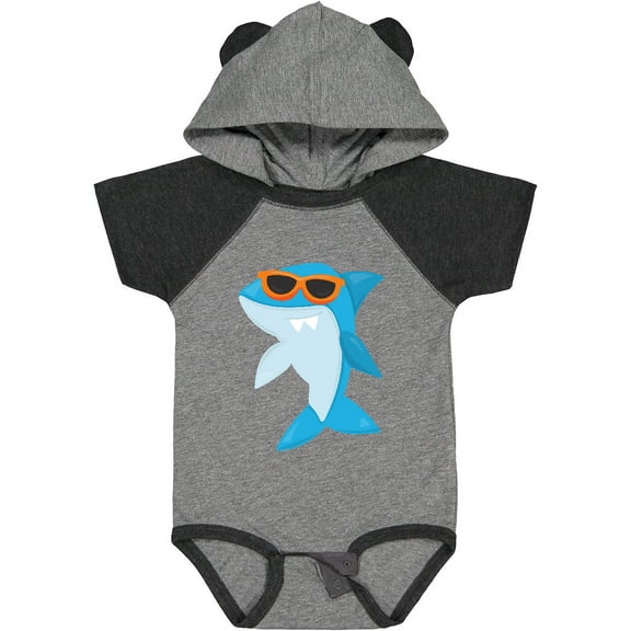 Inktastic Cool Shark, Shark Wearing Sunglasses, Cute Shark Boys or Girls Baby Bodysuit