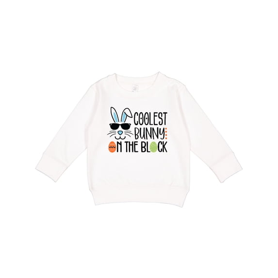 Inktastic Coolest Bunny on the Block Easter Toddler Sweatshirt