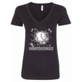 thumbnail image 1 of Inktastic Cooperstown Baseball Breakthrough Women's V-Neck T-Shirt, 1 of 5