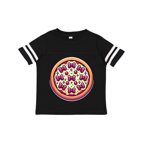 Inktastic Coquette Bow Funny Pizza Girls Toddler T-Shirt