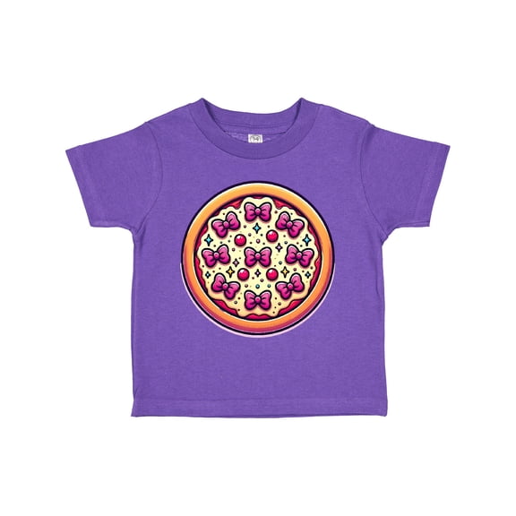Inktastic Coquette Bow Funny Pizza Girls Toddler T-Shirt