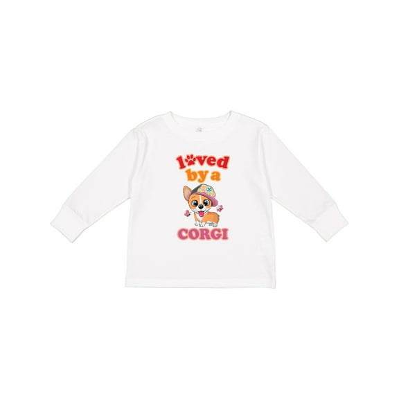 Inktastic Corgi Dog Lover Gift Girls Long Sleeve Toddler T-Shirt