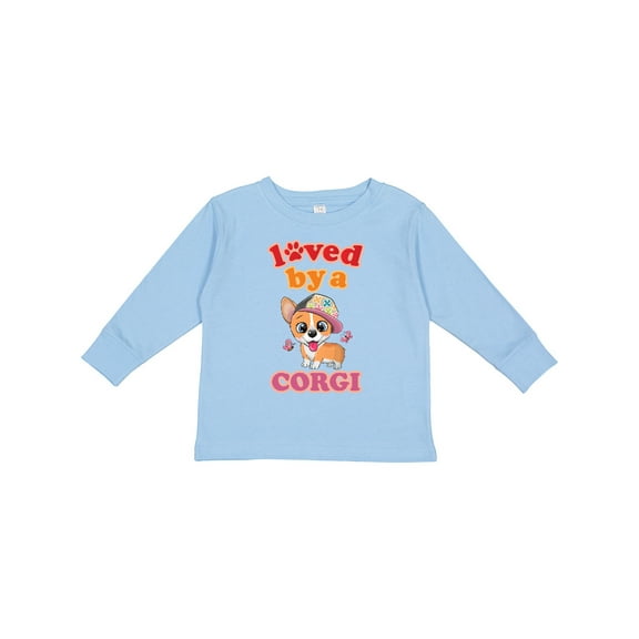 Inktastic Corgi Dog Lover Gift Girls Long Sleeve Toddler T-Shirt