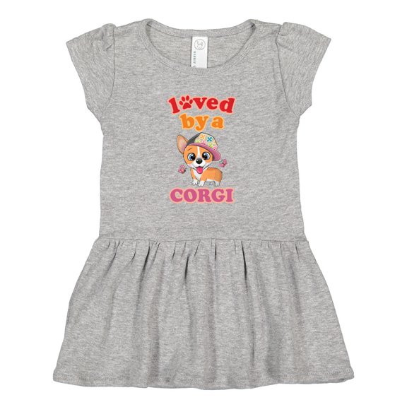 Inktastic Corgi Dog Lover Gift Girls Toddler Dress