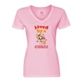 thumbnail image 1 of Inktastic Corgi Dog Lover Gift Women's V-Neck T-Shirt, 1 of 5