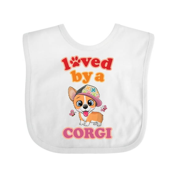 Inktastic Corgi Dog Lover Girls Baby Bib