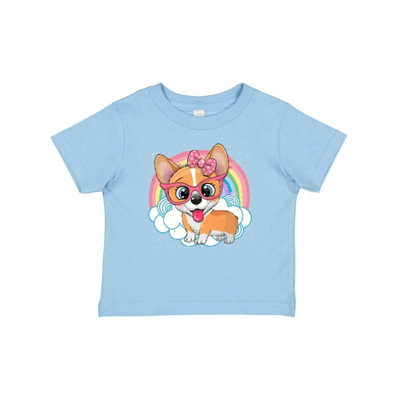 Inktastic Corgi Dog Lover Rainbow Girls Baby T-Shirt