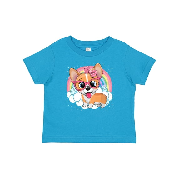 Inktastic Corgi Dog Lover Rainbow Girls Baby T-Shirt