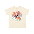 thumbnail image 1 of Inktastic Corgi Dog Lover Rainbow Girls Toddler T-Shirt, 1 of 5