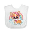 thumbnail image 1 of Inktastic Corgi Gifts Dog Lover Girls Baby Bib, 1 of 4