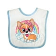thumbnail image 1 of Inktastic Corgi Gifts Dog Lover Girls Baby Bib, 1 of 4