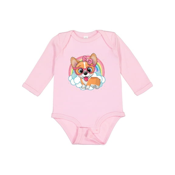 Inktastic Corgi Gifts Dog Lover Girls Long Sleeve Baby Bodysuit