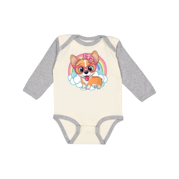 Inktastic Corgi Gifts Dog Lover Girls Long Sleeve Baby Bodysuit